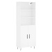 vidaXL Skříň highboard bílá 69,5 x 34 x 180 cm kompozitní dřevo