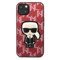 Pouzdro Karl Lagerfeld Monogram Ikonik iPhone 13 mini červené