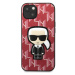 Pouzdro Karl Lagerfeld Monogram Ikonik iPhone 13 mini červené