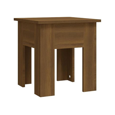 SHUMEE Konferenční stolek hnědý dub 40 × 40 × 42 cm dřevotříska, 813073