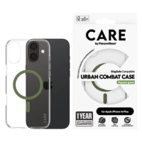 PanzerGlass CARE kryt Apple iPhone 16 Plus MagSafe Combat čirý/zelený + záruka proti žloutnutí