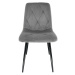 Ak furniture Prošívaná čalouněná židle Artis šedá