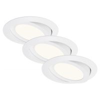 BRILONER 3ks sada LED vestavné svítidlo, pr. 14 cm, 6,4 W, bílé BRI 7285-036