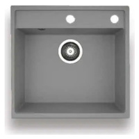 Casarredo Pyragranitový dřez CAMEA 1B (53x50) grey