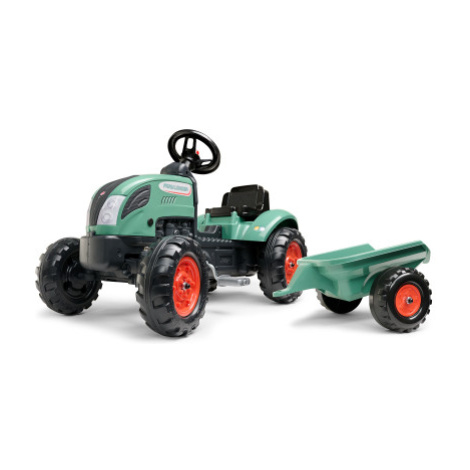 FALK Šlapací traktor FARM LANDER 2054L s přívěsem - zelený