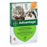 Bayer Advantage Antiparazitní Spot-On 4ks - Do 4kg