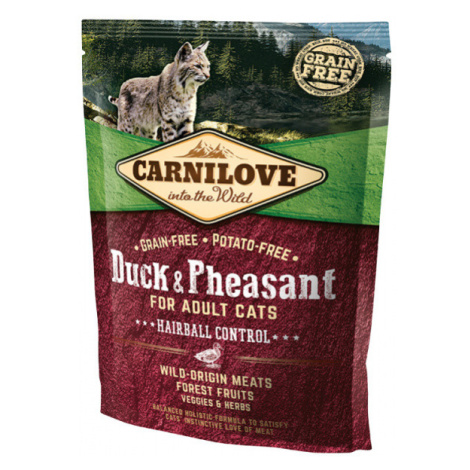 Carnilove Duck and Pheasant Adult Cats–Hairball Control 400g