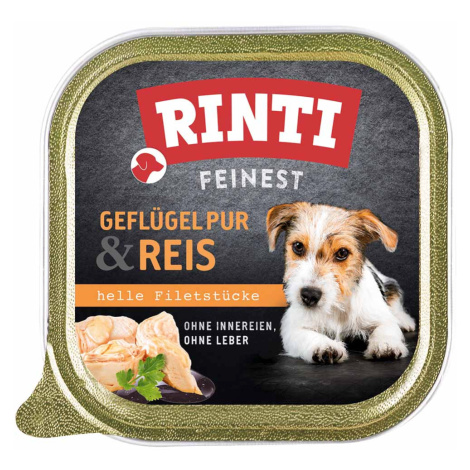 Rinti Feinest s čistým drůbežím masem a rýží 22 × 150 g