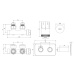 MEXEN/S G05 úhlová termostatická souprava pro radiátor + krycí rozeta S, Duplex, DN50, černá W90