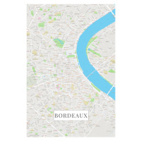 Mapa Bordeaux color, (26.7 x 40 cm)