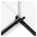New trendy Sprchový kout Avexa Black 80x100 cm pravý s pevným dílem