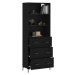 vidaXL Skříň highboard černá 69,5 x 34 x 180 cm kompozitní dřevo