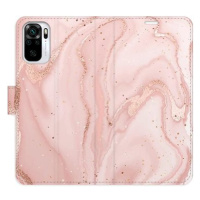 iSaprio flip pouzdro RoseGold Marble pro Xiaomi Redmi Note 10 / Note 10S