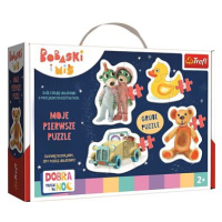 Trefl Baby puzzle Dobrou noc, Treflíci: Milé děti 4v1 (3,4,5,6 dílků)