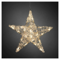 Exihand Hvězda 5-ti cípá 6102-103, 24 LED teple bílá, průměr 40 cm 6102103