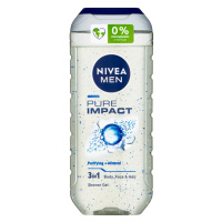 Nivea Men Pure Impact 3 v 1 Sprchový gel 250ml