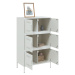 vidaXL Skříň highboard bílá 68 x 39 x 113 cm ocel