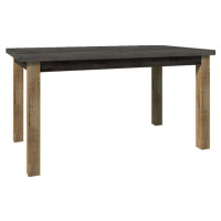Tempo Kondela Jídelní stůl rozkládací MONTANA STW - dub lefkas tmavý/smooth šedý + kupón KONDELA