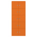 BISLEY LateralFile™ Lodge, s 10 uzamykatelnými boxy, výška vždy 375 mm, oranžová