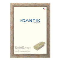 DANTIK rámeček 42 × 59,4, PAINT žlutý velký plexi čiré