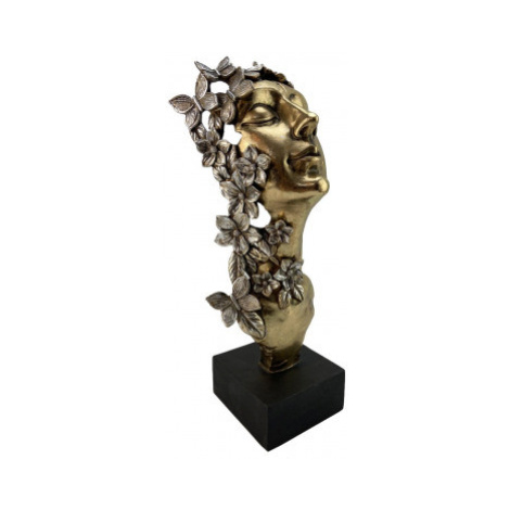 Dekorace busta Hlava ženy, 33 cm Asko