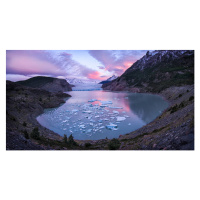 Fotografie Lake and glaciar Grey in Torres del Paine, Ignacio Palacios, 40 × 22.2 cm