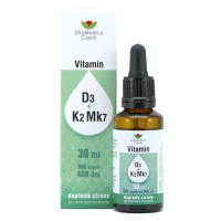 Vitamín D3+k2 Mk7 30ml Ekomedica