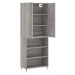 vidaXL Skříň highboard šedá sonoma 69,5 x 34 x 180 cm kompozitní dřevo