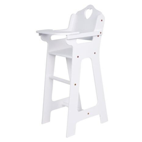 Small Foot Dřevěná židlička pro panenky bílá Legler