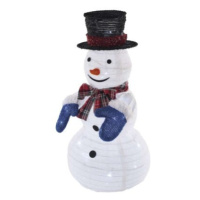 EMOS LED skládací sněhulák SNOWMAN 60 cm studená bílá