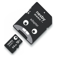 Nexby MicroSDXC 64GB U3 100MB/s + SD adaptér