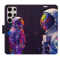 iSaprio Flip pouzdro Neon Astronaut 02 pro Samsung Galaxy S24 Ultra