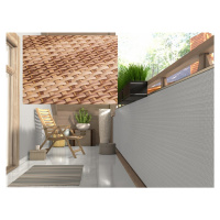 Balkonová ratanová zástěna MALMO, béžová/hnědá, výška 90 cm šířka různé rozměry 1300 g/m2 MyBest