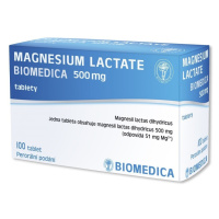 MAGNESIUM LACTATE BIOMEDICA 500MG TBL NOB 100