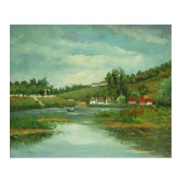 Obraz - Krajina s řekou