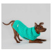Ručně pletený svetr pro psy Paikka - světle zelený Velikost: 45