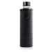 EQUA Mismatch Graphite 750 ml designová luxusní ekologická skleněná lahev na pití s obalem z umě