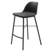 Furniria Designová barová židle Jeffery černá