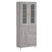 vidaXL Skříň highboard šedá sonoma 69,5 x 34 x 180 cm kompozitní dřevo