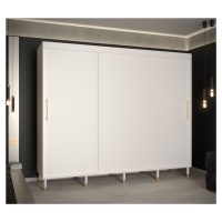Šatní skříň Abi Calipso T Barva korpusu: Bílá, Rozměry: 250 cm, Dveře: Bílá - bez zrcadla