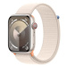 Apple Watch Series 9 45mm Cellular Hvězdně bílý hliník s hvězdně bílým provlékacím řemínkem