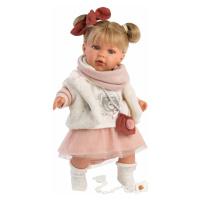 Llorens 42402 JULIA - realistická panenka miminko se zvukem a měkkým látkovým tělem 42 cm