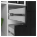 Ak furniture Skříň Rexa II 80 cm bílá/černá