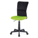 Dětská kancelářská židle TRUSKA, zelená / černá