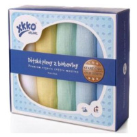 KIKKO Pleny dětské z biobavlny Staré časy 70x70 (5 ks) – pastels, pro kluky