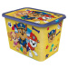 STOR Plastový úložný box s víkem Paw Patrol 23l žlutý