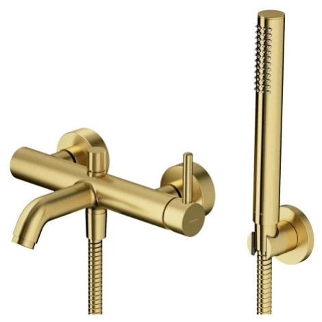 OMNIRES Vanová baterie se sprchovým setem, broušená mosaz BSB Y1231BSB