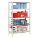 German Kovový zátěžový regál 50 x 120 x 188 cm / 5 polic / nosnost 200 kg/police / šedá Varianta