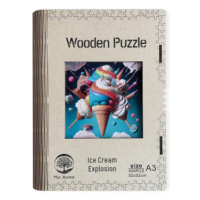 Wooden puzzle Ice Cream Explosion A3