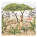 Yokodesign Tapeta Zvířátka z divočiny Délka: 270 cm